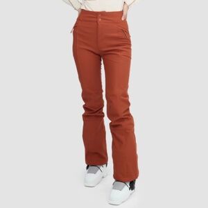 Halfdays Emma Softshell Pant. Color - Rust. Length - Short. NWT